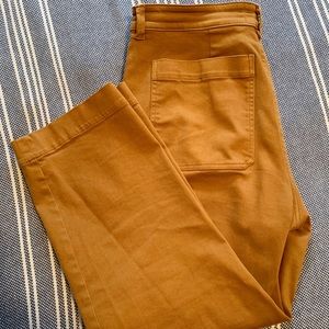Everlane Straight Leg Crop Golden Brown size 12
